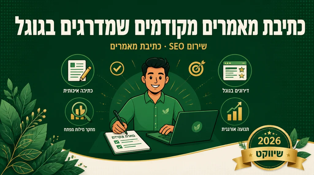 דוגמה לכתיבת מאמרים מקודמים לגוגל