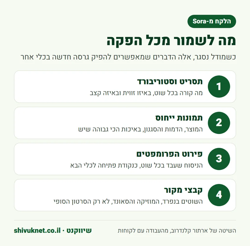 ארבעה דברים לשמור מכל הפקת פרסומת ב-AI כדי להפיק גרסה חדשה בכלי אחר