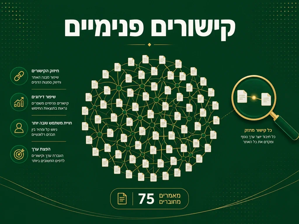 קישורים פנימיים אוטומטיים מנוהל — שיווקנט