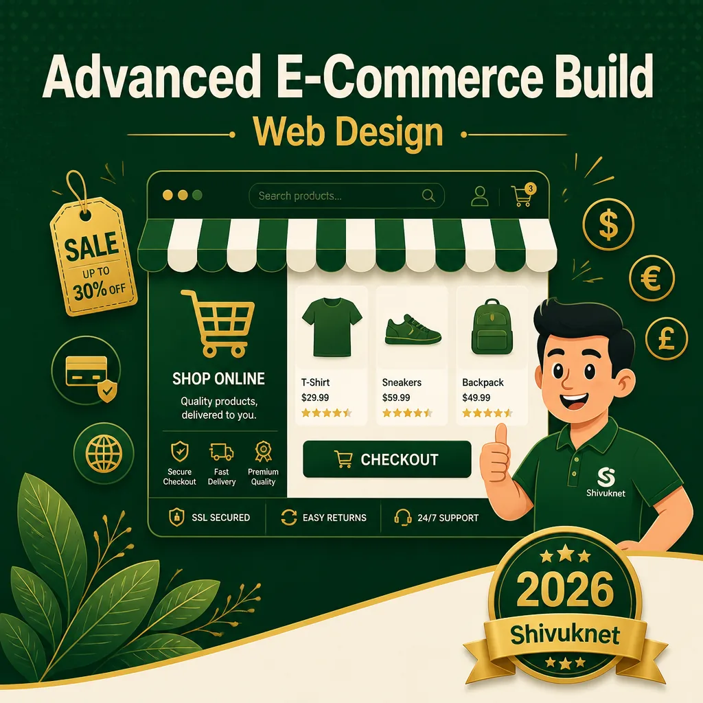 eCommerce store design and development