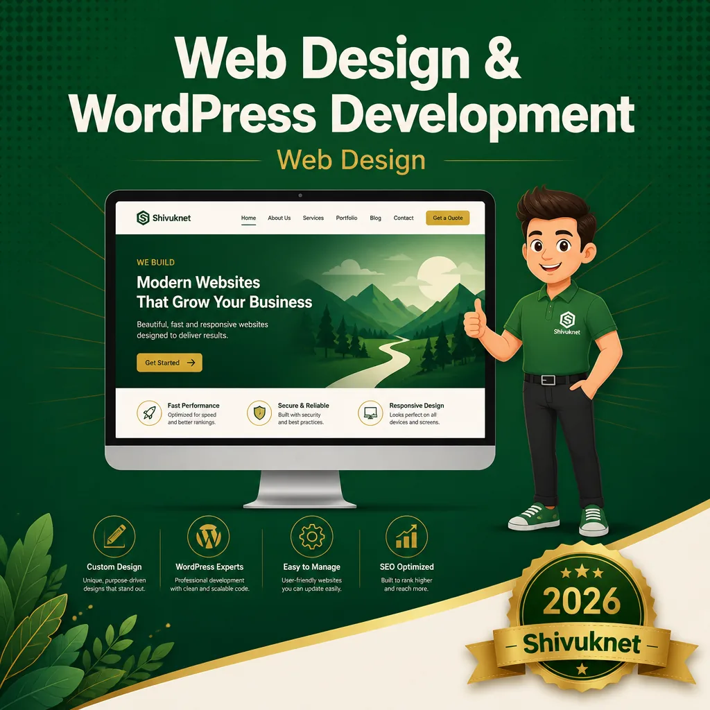 Web Design & Development — Shivuknet