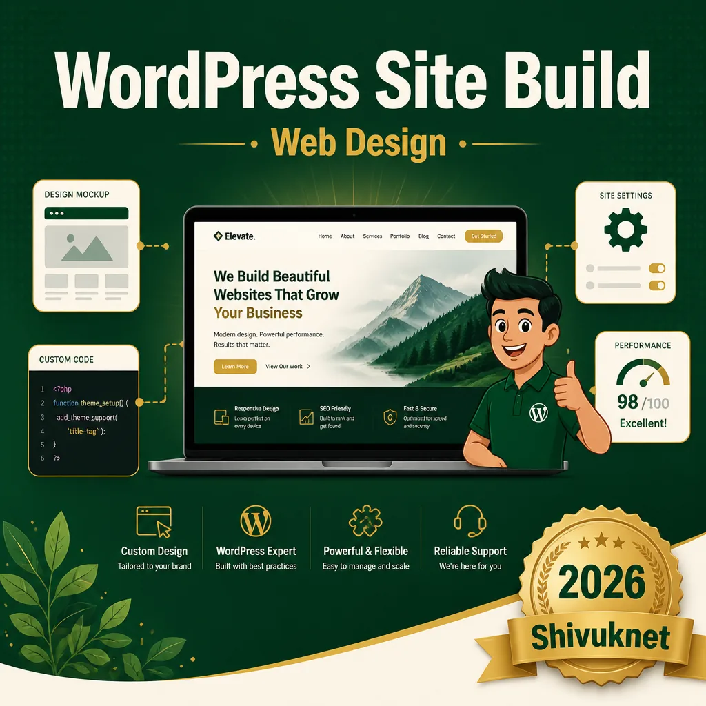 Custom WordPress design service