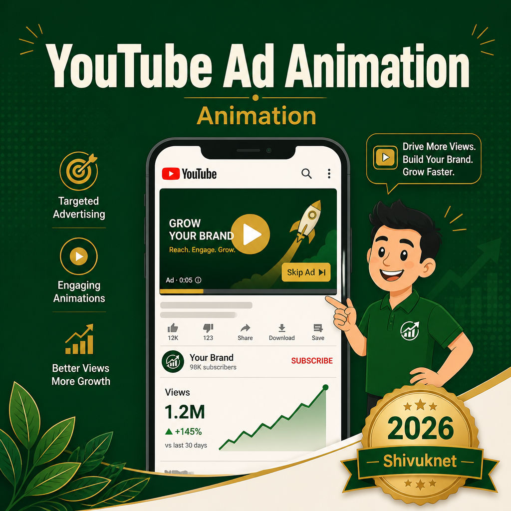 YouTube ad animation: win the first 5 seconds or lose the viewer - Shivuknet