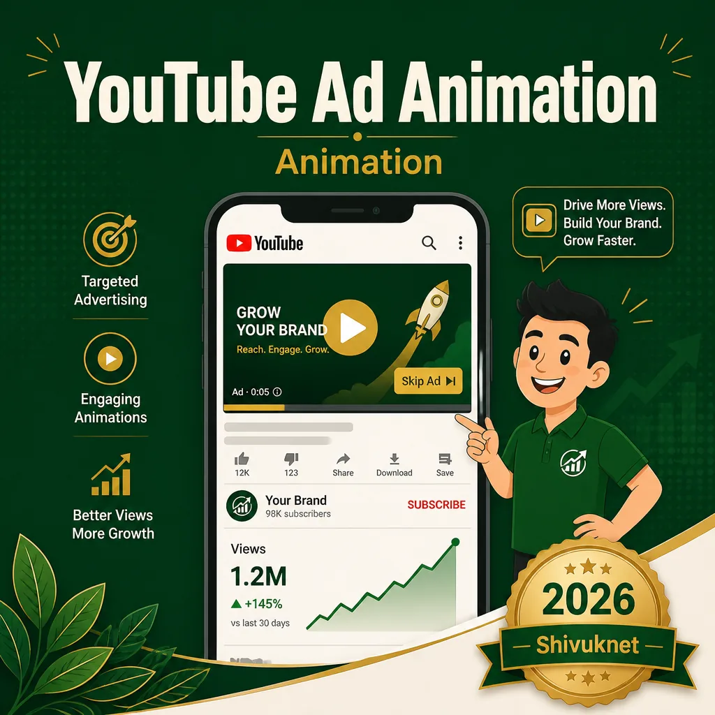 YouTube ad animation: win the first 5 seconds or lose the viewer - Shivuknet