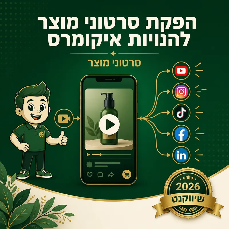 הפקת סרטוני מוצר לחנויות איקומרס - שיווקנט