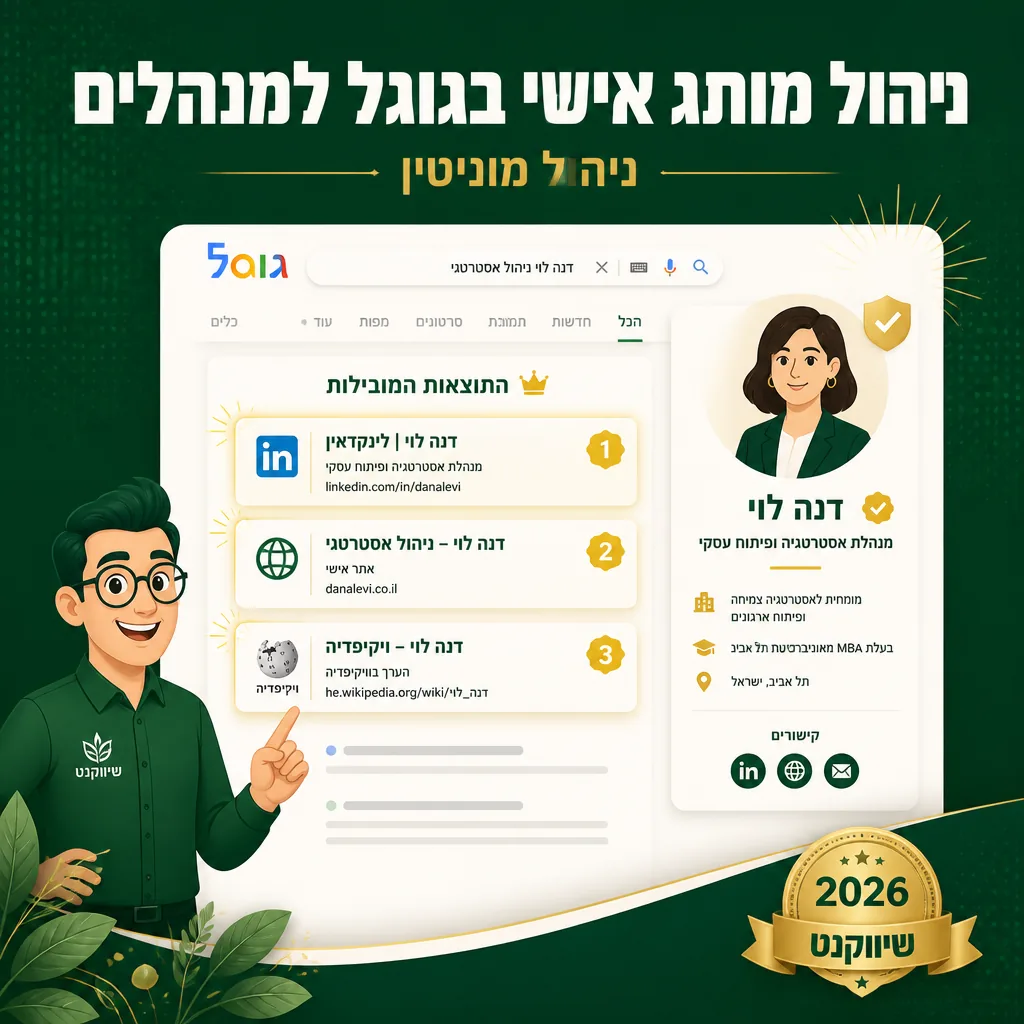 דוגמה לפרויקט מותג אישי