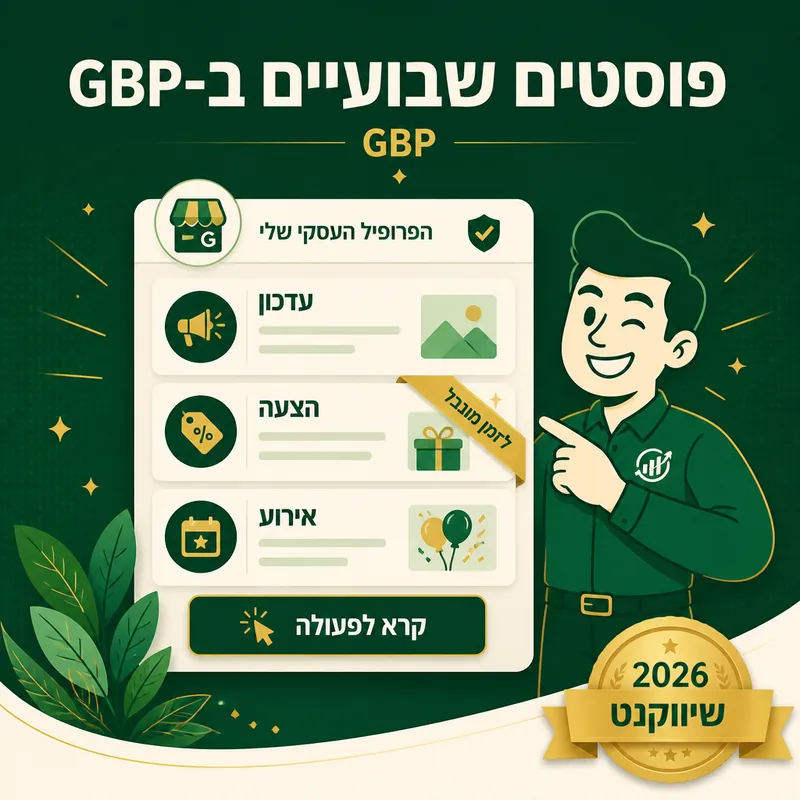 פוסטים שבועיים ב-GBP - שיווקנט