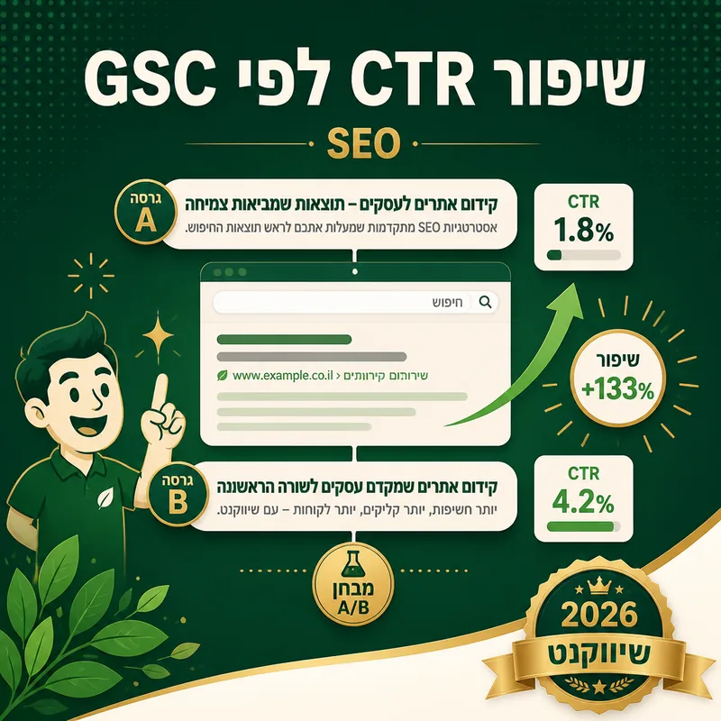 שיפור CTR לפי GSC - שיווקנט