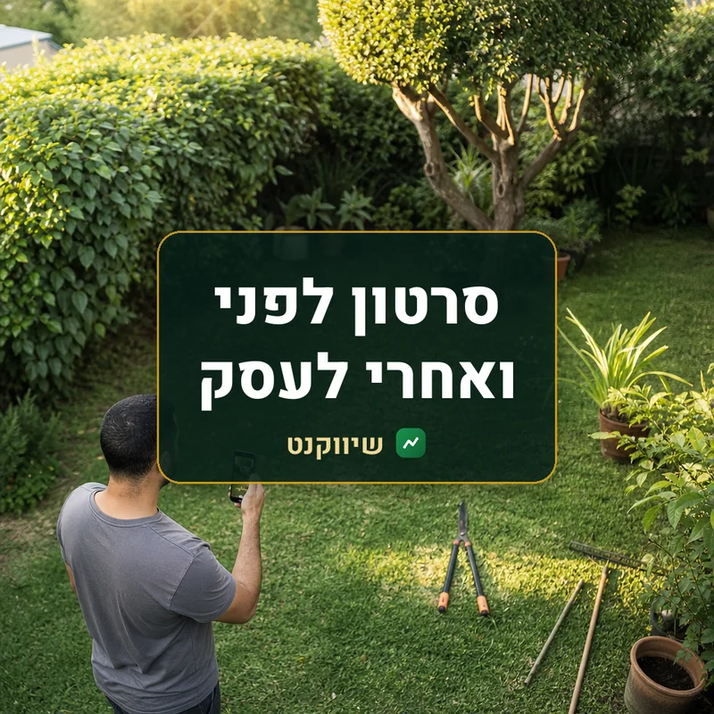 סרטון לפני ואחרי לעסק - שיווקנט
